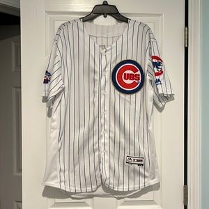 Chicago Cubs jersey with gold detailing - Zobrist #18